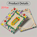 2D Rainbow Pineapple Smiley Face Floral Decorative Painting