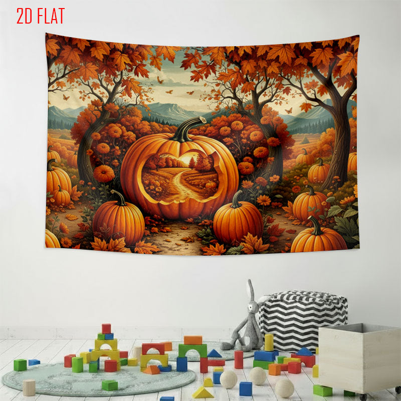 Pumpkin Autumn Photo Background Cloth