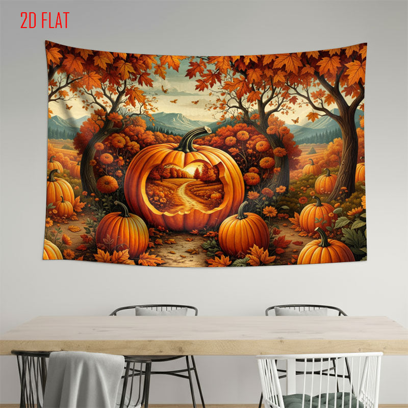 Pumpkin Autumn Photo Background Cloth