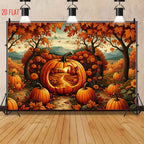 Pumpkin Autumn Photo Background Cloth