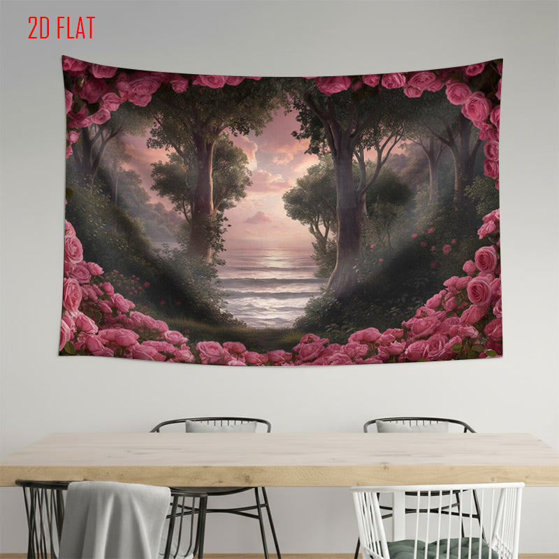 Rose Forest Photo Backdrop