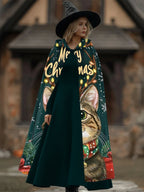 Christmas Cute Kitten Print Cape