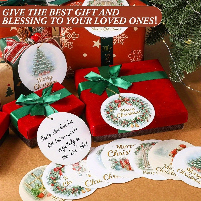 48pxs Christmas Tree Xmas Cards with decorative