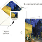 16pxs Van Gogh Art Memorial Greeting Card