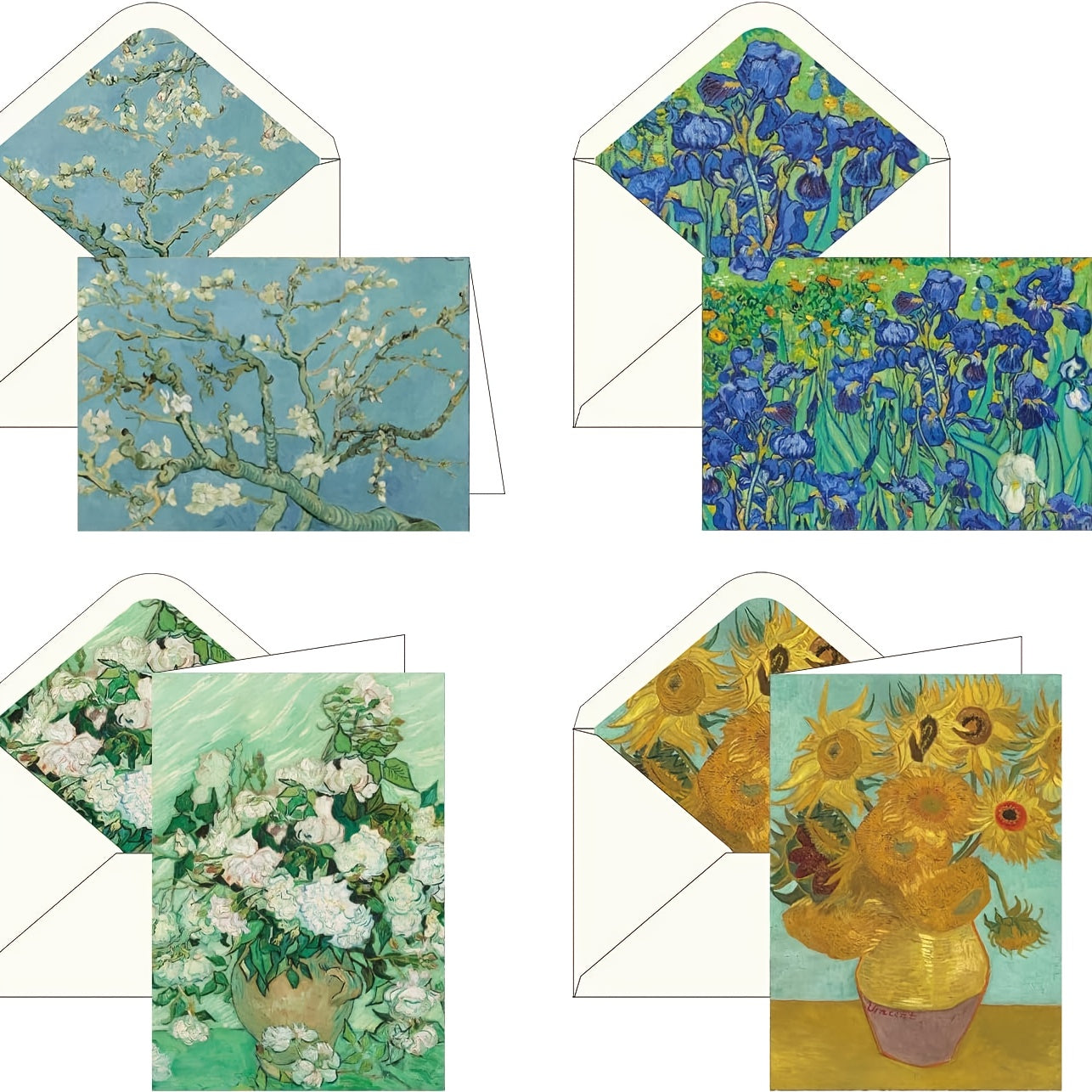 16pxs Van Gogh Art Memorial Greeting Card