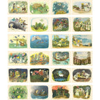 24pxs Fairy Tale Retro Postcards