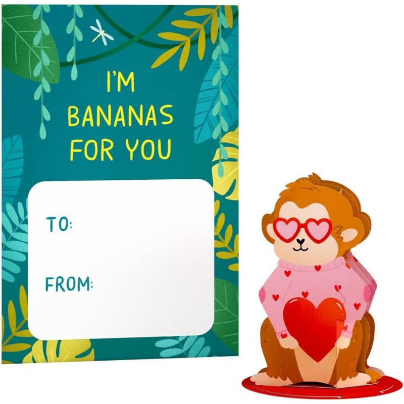 24pxs Valentine Wildlife Cards