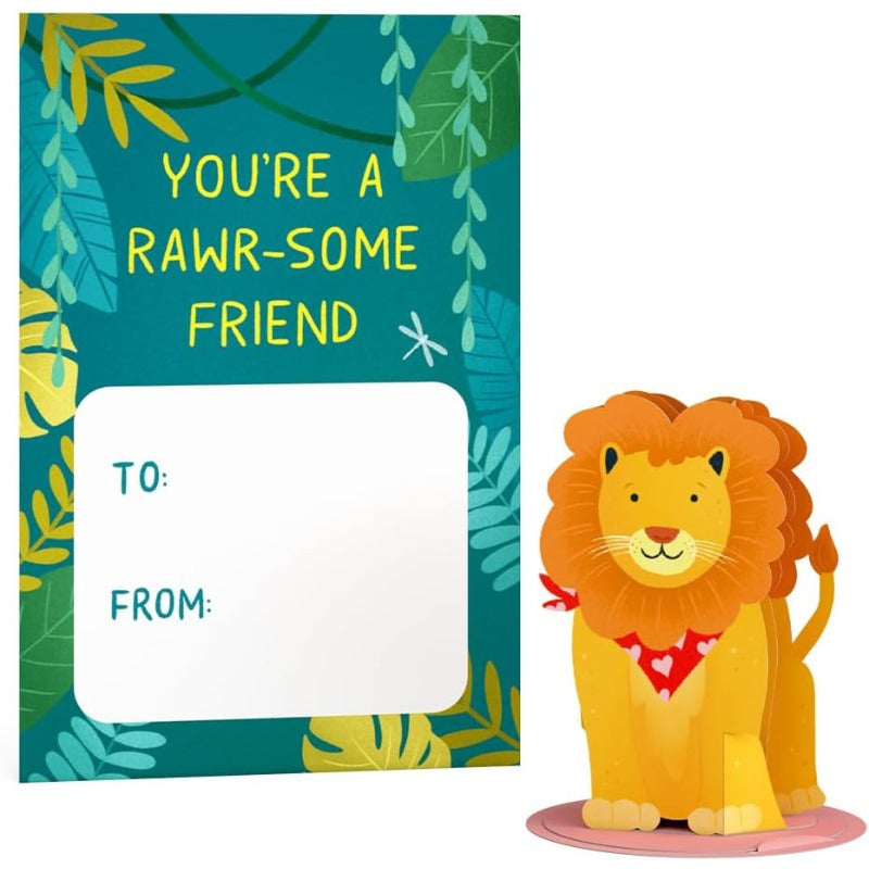 24pxs Valentine Wildlife Cards