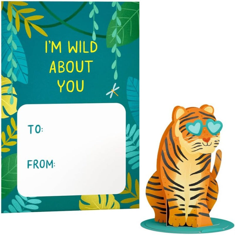 24pxs Valentine Wildlife Cards