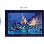 16pxs Xmas Gold Foil Cards