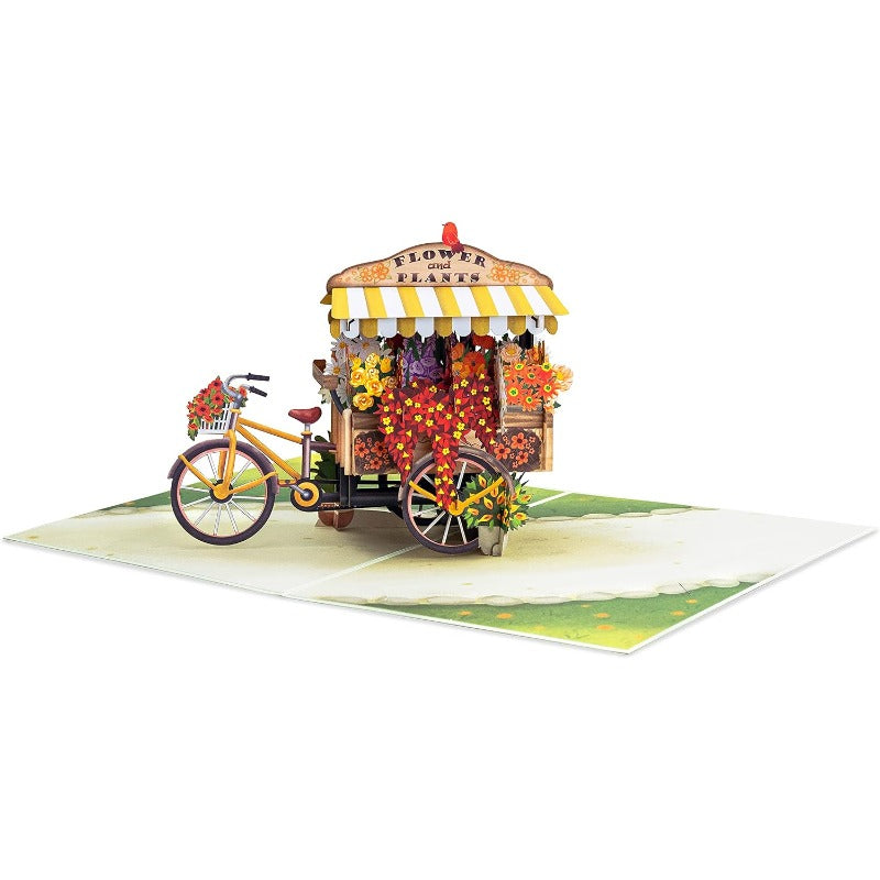 Paper Love 3D Flower Bicycle Cards