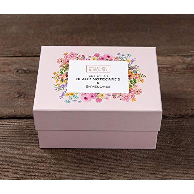 48pxs Floral Blank Cards