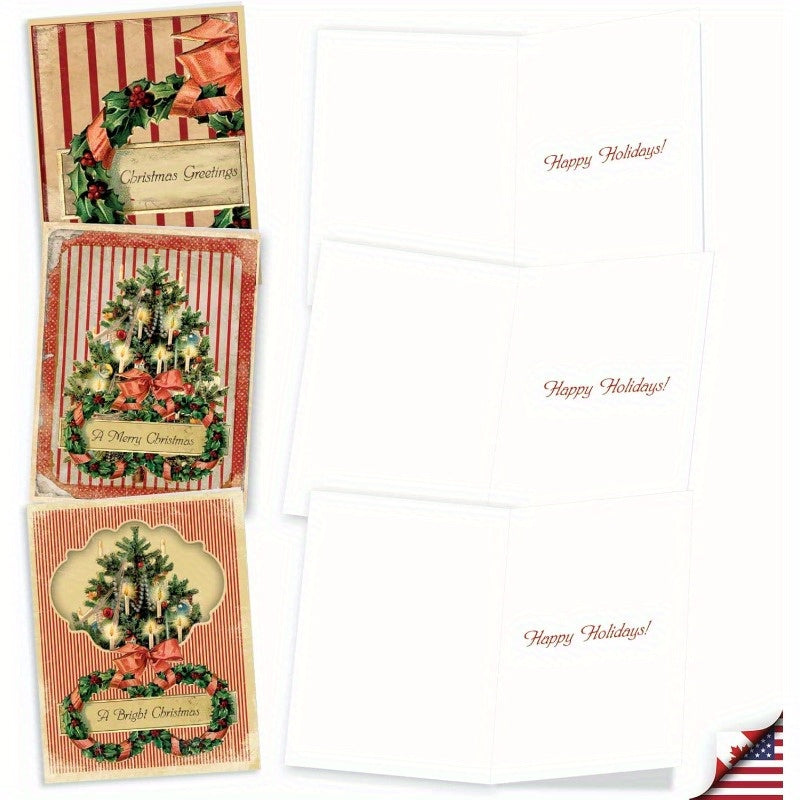 10pxs Vintage Xmas Cards