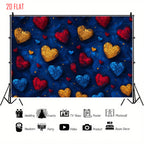 Oil Love Print Bkgd Cloth