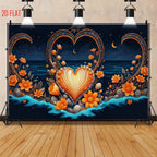 Ocean Love Flower Photo Backdrop