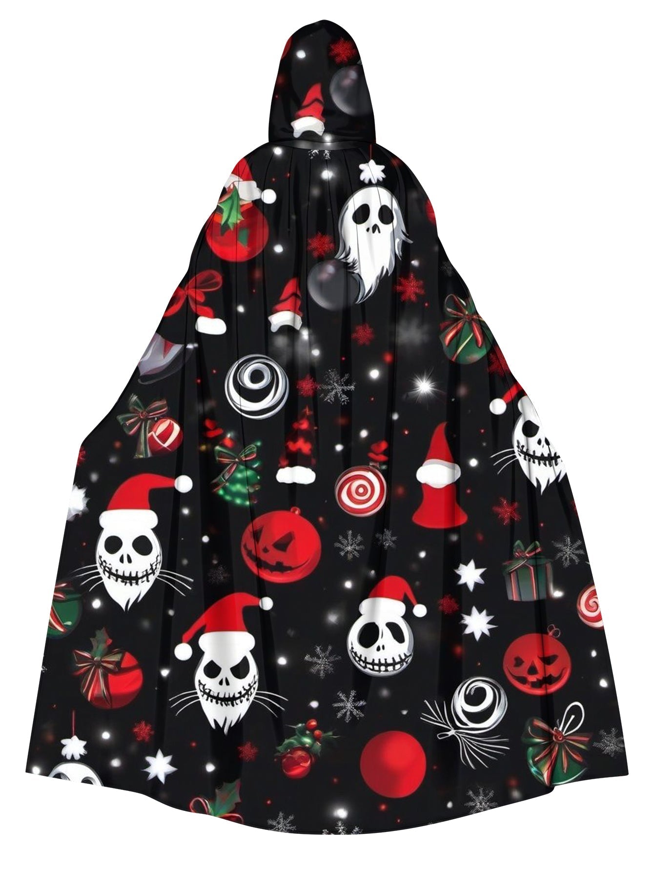 Christmas Ghost Prank Print Cape