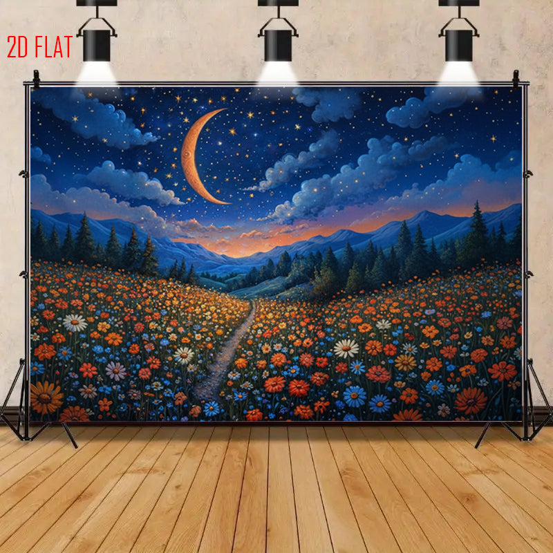Star Moon Photo Backdrop