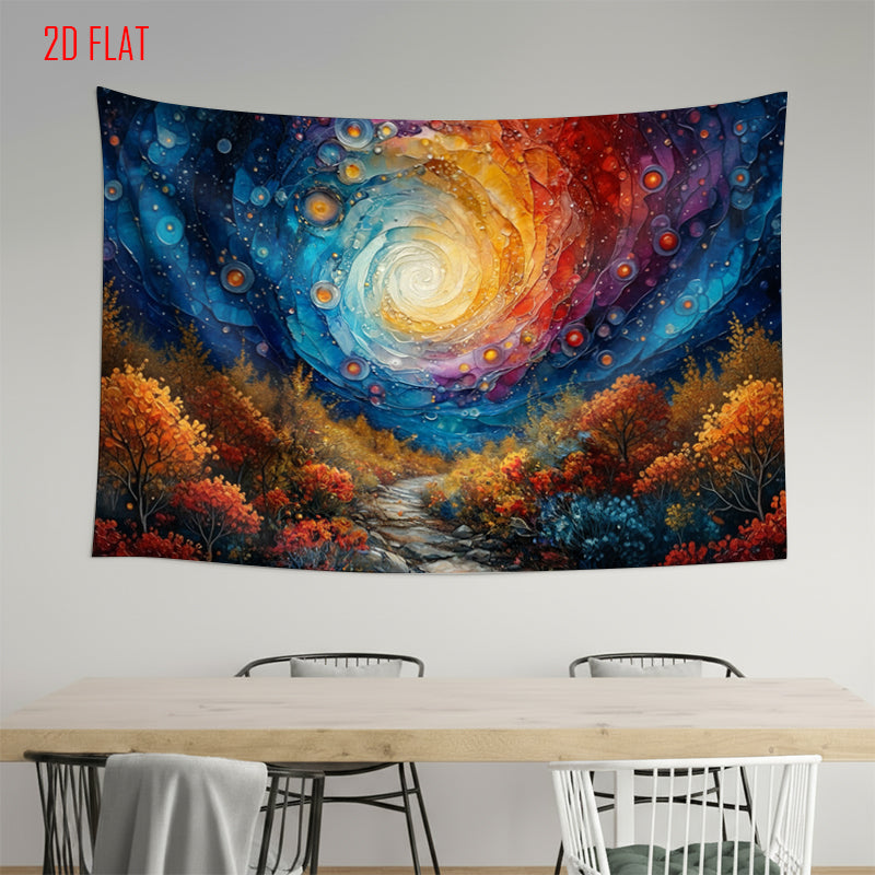 Colorful Vortex Autumn Photo Background Cloth