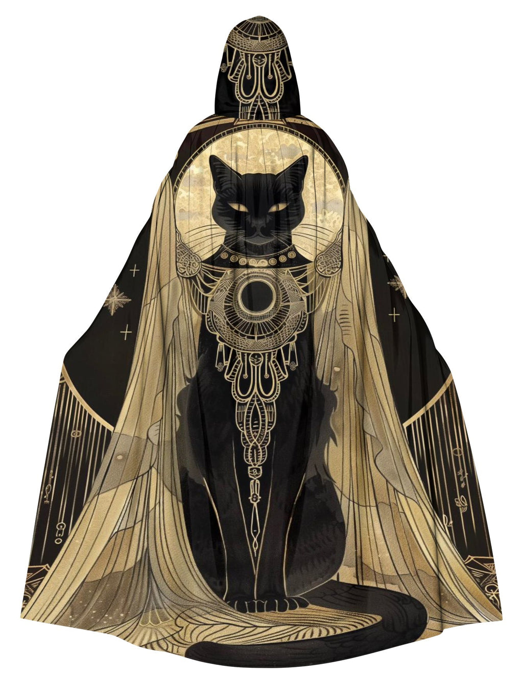 Mysterious Kitten Magic Print Cape