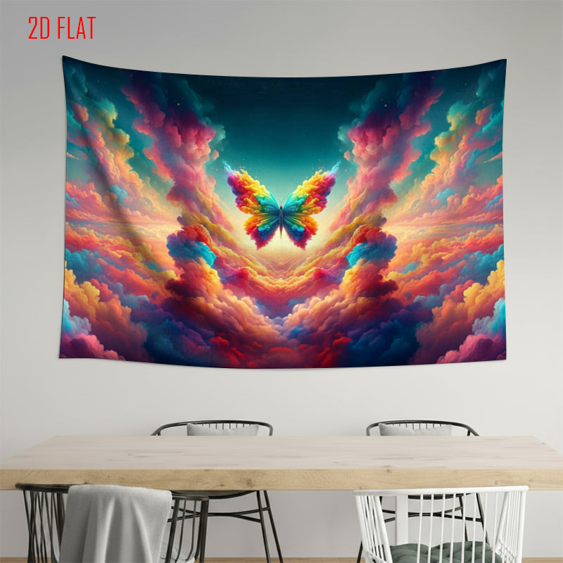 Colorful Butterfly Background Cloth