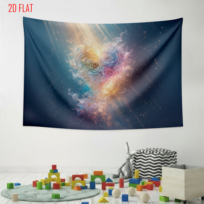 Love Rose Nebula Photo Background Cloth