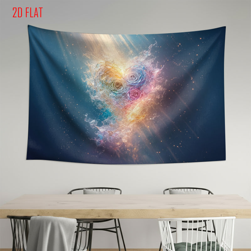 Love Rose Nebula Photo Background Cloth