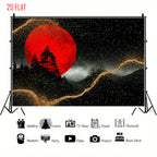 Red Moon Photo Backdrop