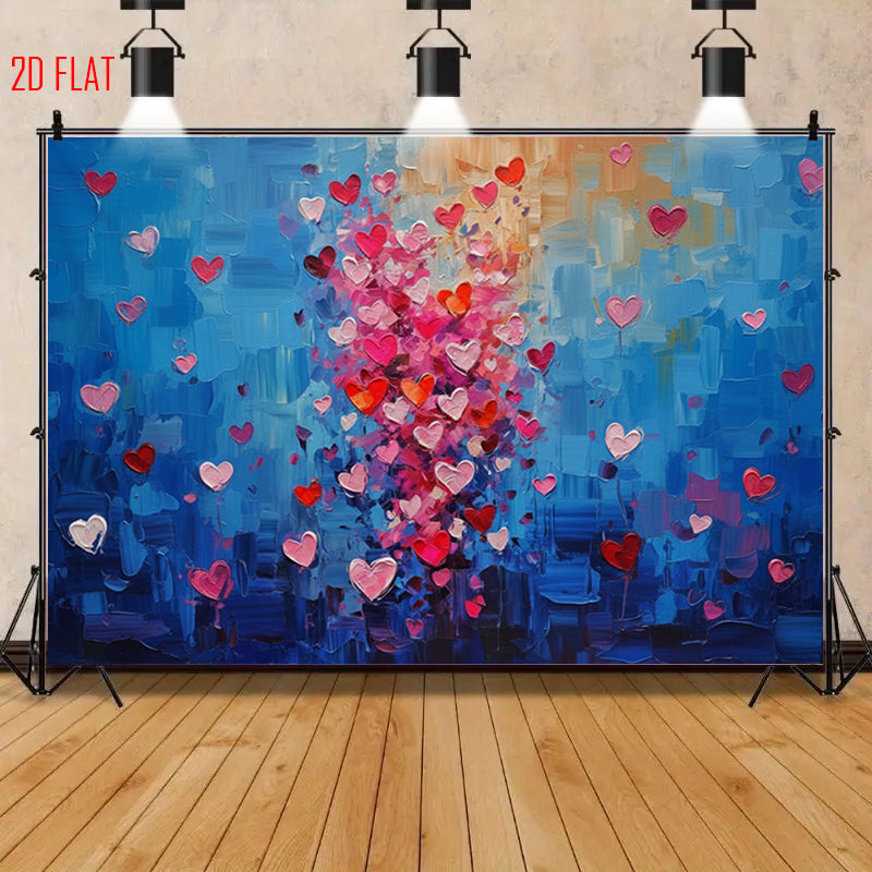 Love Oil Painting Backdrop
