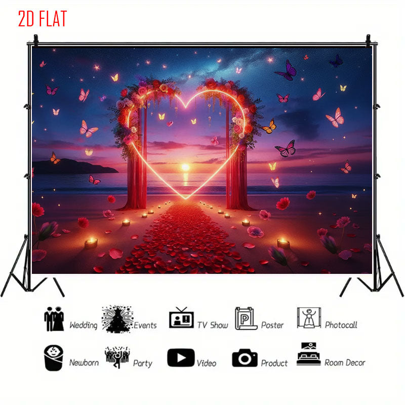 Beach Love Photo Backdrop