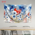 Watercolor Love Flower Backdrop
