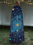 Tarot Star Divination Print Cape Cloak
