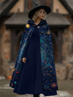 Tarot Star Divination Print Cape Cloak