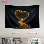 Black Gold Love Light Backdrop
