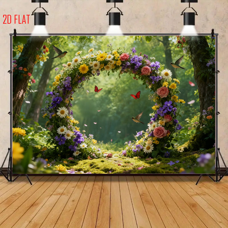 Natural Forest Arch Backdrop