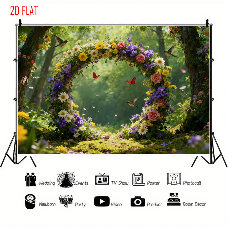 Natural Forest Arch Backdrop