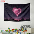 Love Fireworks Romantic Backdrop