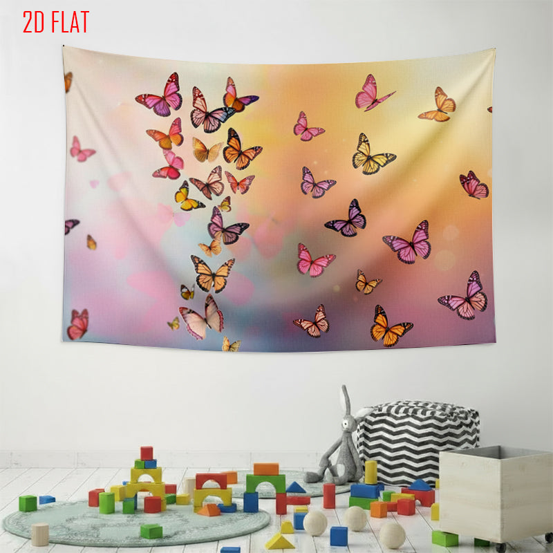 Colorful Color Butterfly Backdrop