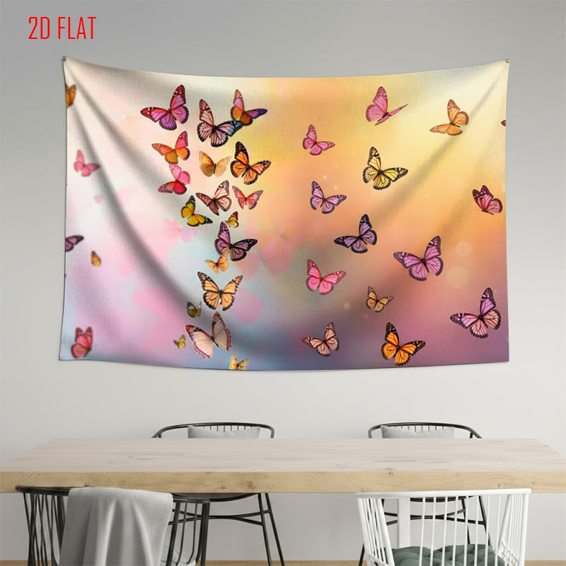 Colorful Color Butterfly Backdrop