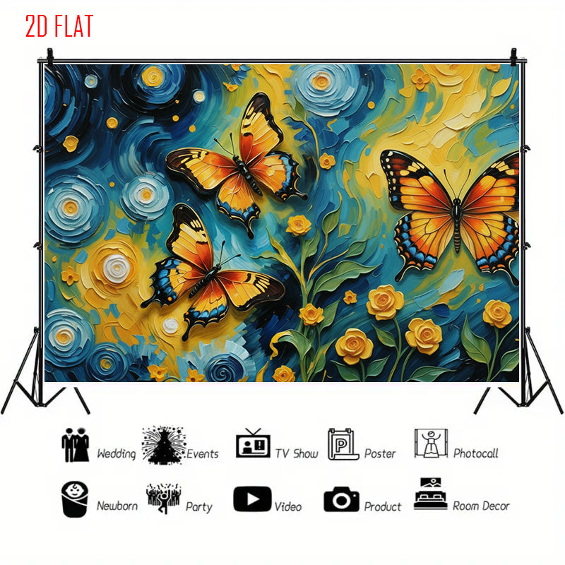 Van Gogh Style Photo Backdrop