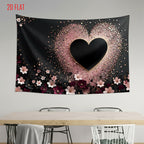 Black Gold Love Photo Backdrop