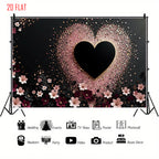 Black Gold Love Photo Backdrop