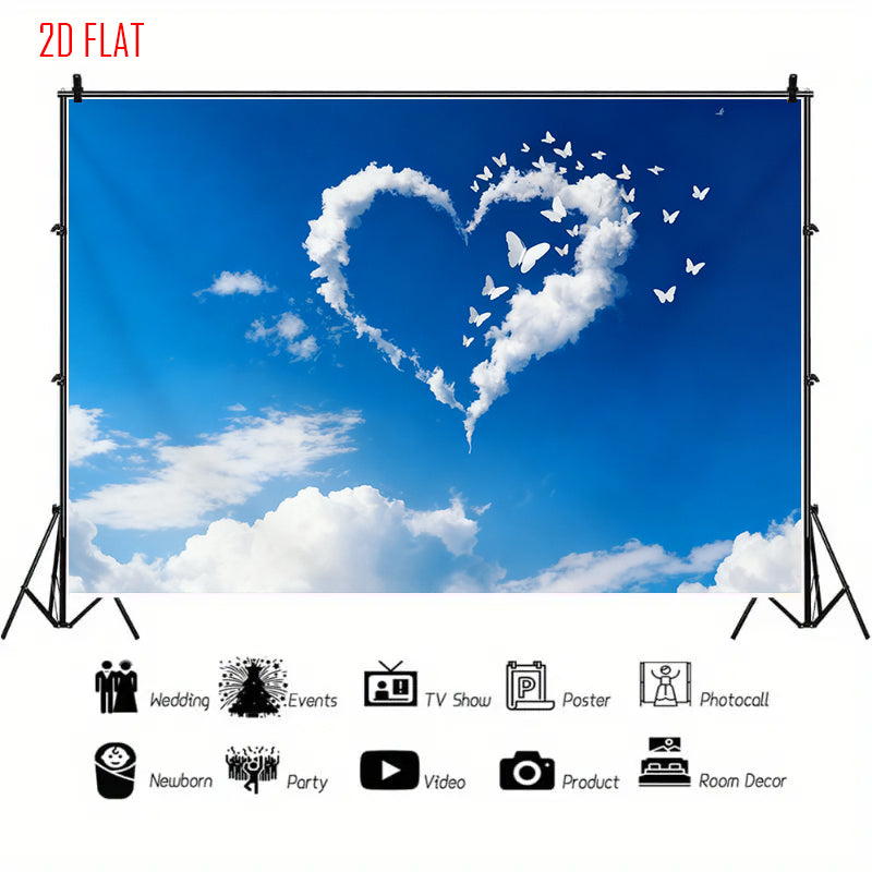 Blue Sky Photo Backdrop