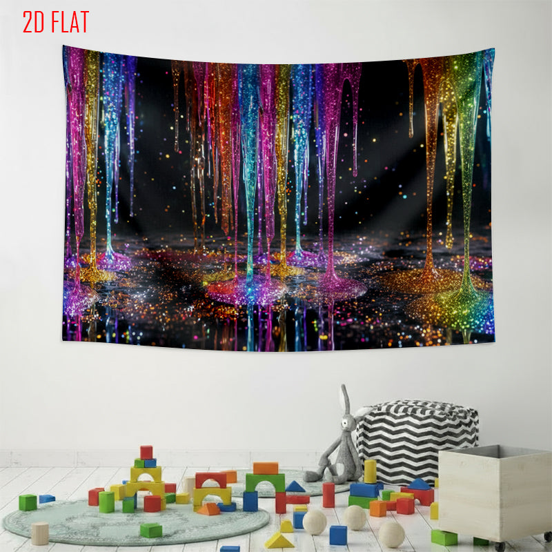 Colorful Streamers Background Cloth