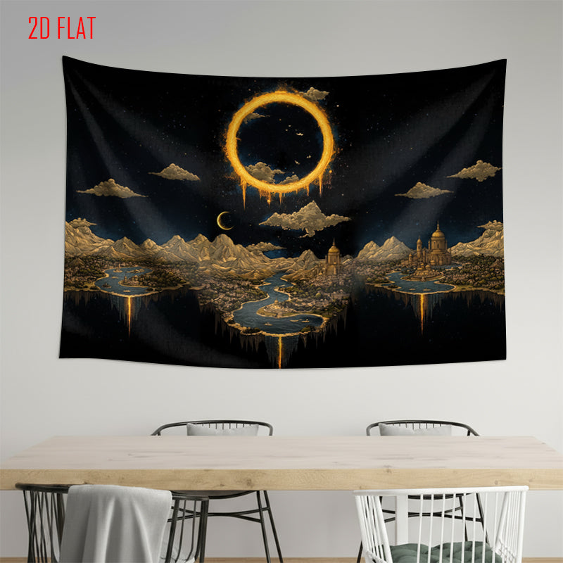 Eclipse Landscape Photo Backdrop