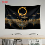 Eclipse Landscape Photo Backdrop