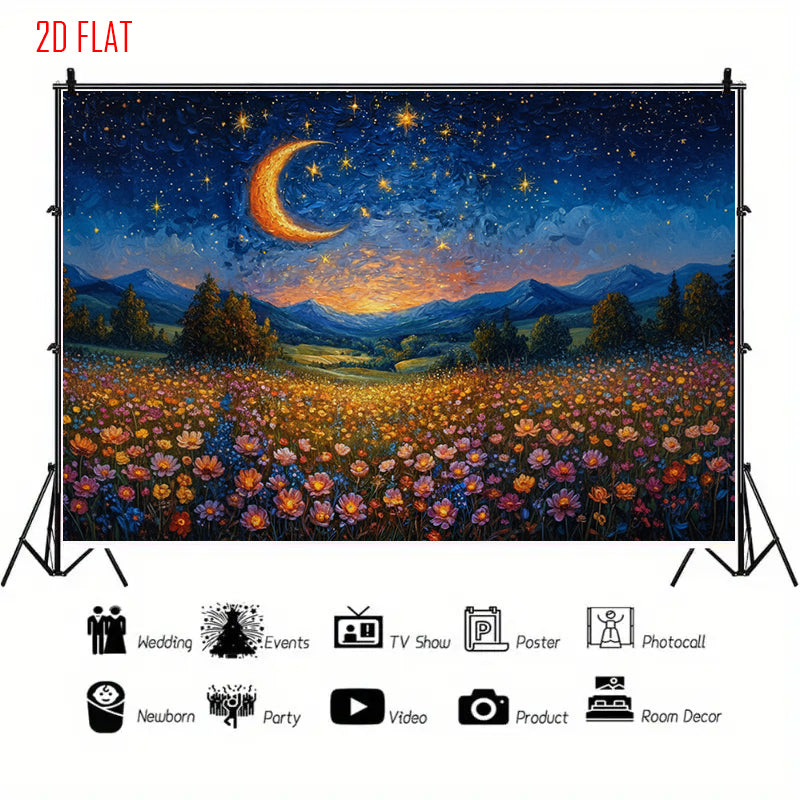 Van Gogh Star Photo Backdrop