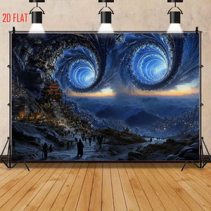 Double Whirlpool Sci-fi Backdrop