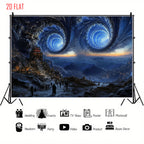 Double Whirlpool Sci-fi Backdrop