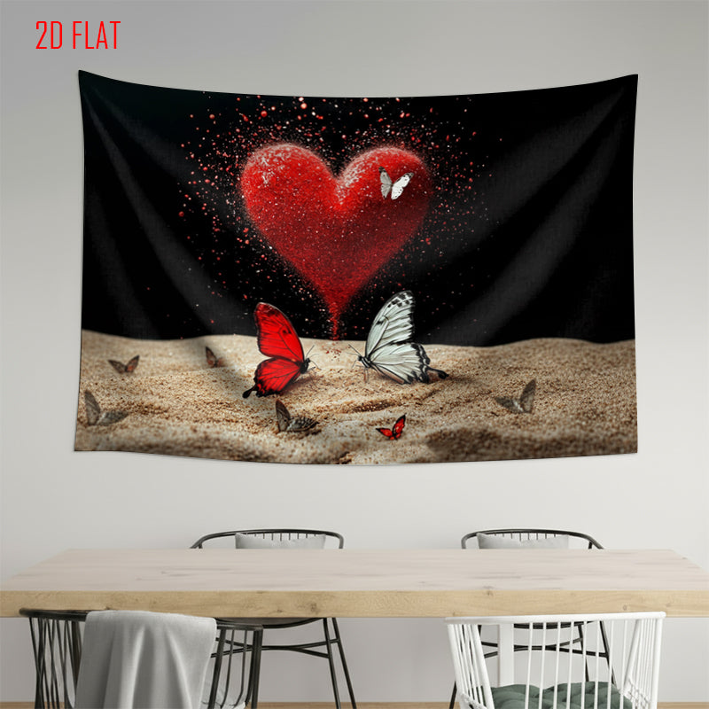 Red Heart Photo Backdrop