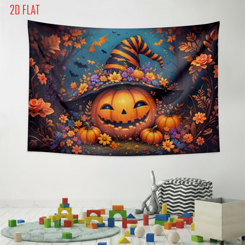 Halloween Pumpkin Background Cloth
